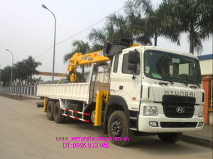Xe tải Huyndai HD250 lắp cẩu soosan 10 tấn